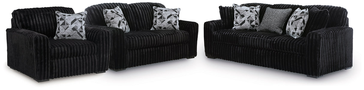 Midnight-Madness Onyx Living Room Set by Ashley at Eve Furniture