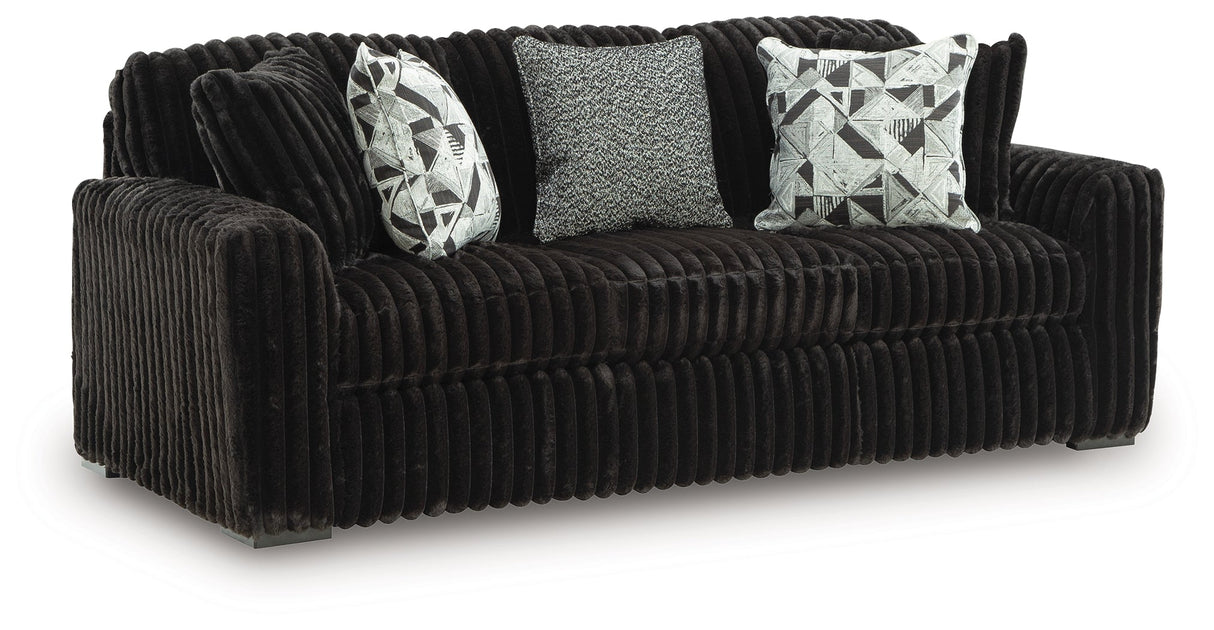 Midnight Madness Onyx Sofa by Ashley at Eve Furniture