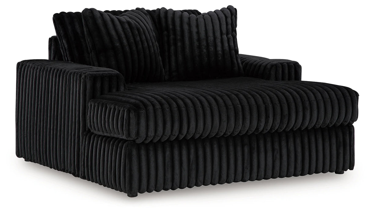 Midnight-Madness Onyx Super Chaise and Oversized Chaise by Ashley at Eve Furniture