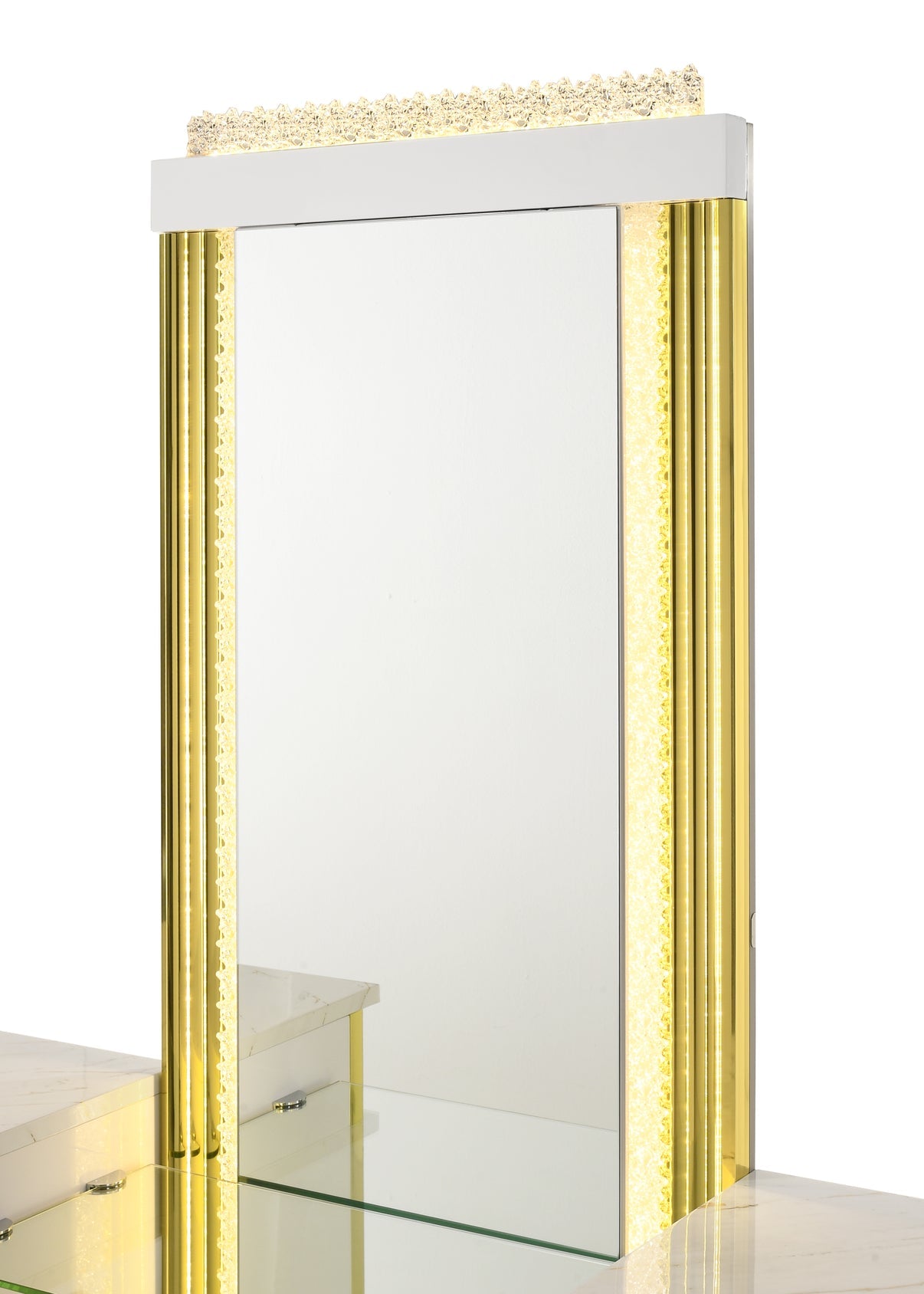 Mika White Vanity Set by New Era Innovations at Eve Furniture