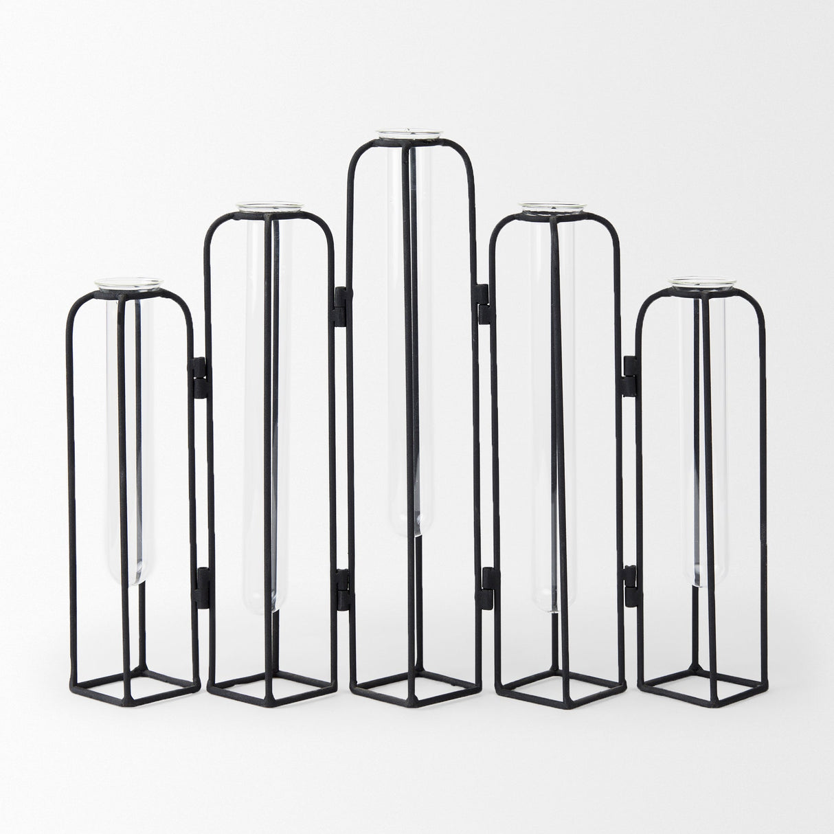 Mila 13.4L x 2.5W x 11.0H Metal and Glass Decorative Accent by Mercana at Eve Furniture