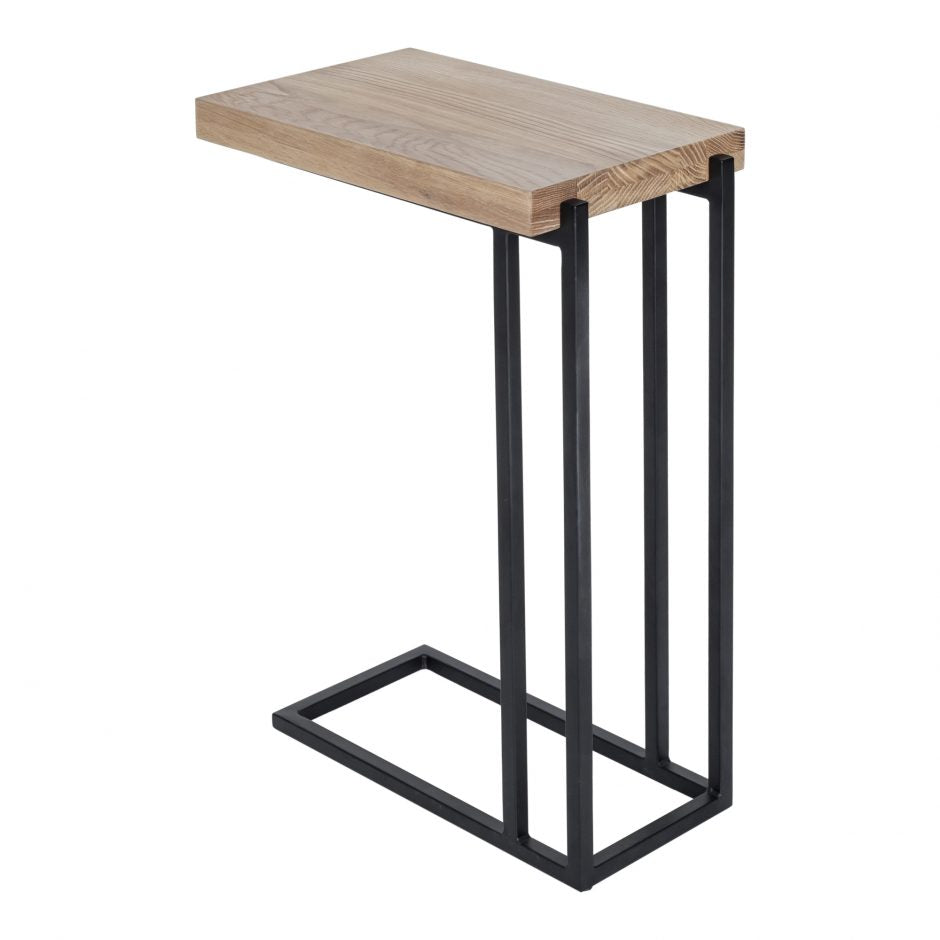 Mila C Shaped Side Table Natural by Moe's Home at Eve Furniture