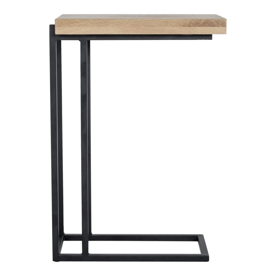 Mila C Shaped Side Table Natural by Moe's Home at Eve Furniture