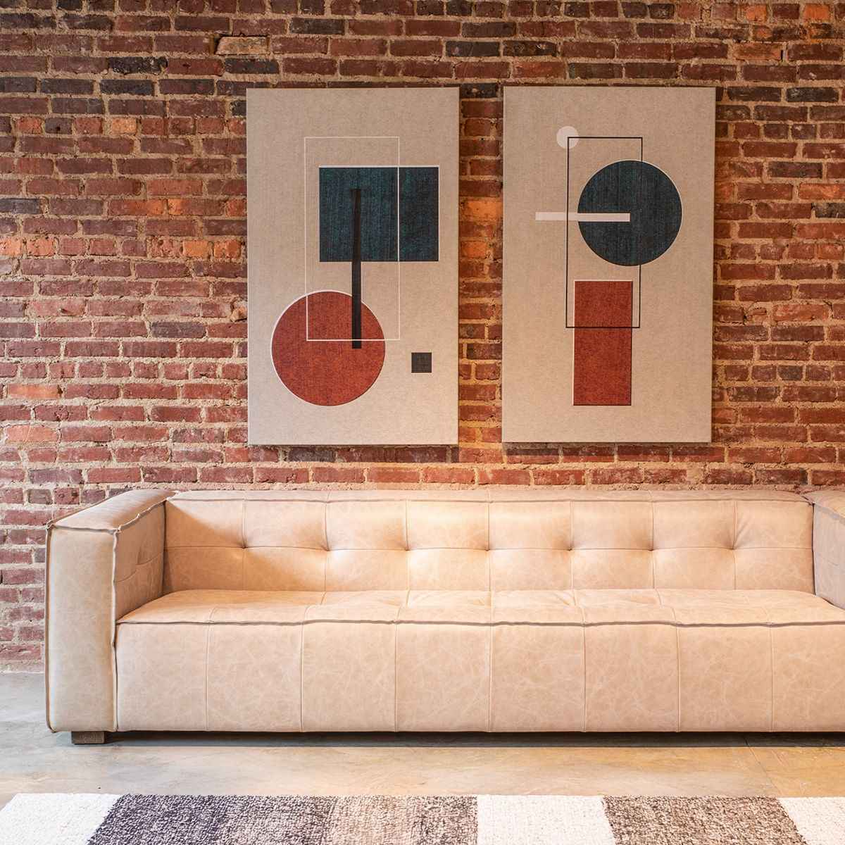 Milano 106" Sofa in Vintage Cream Top Grain Leather by Home Trends & Design at Eve Furniture