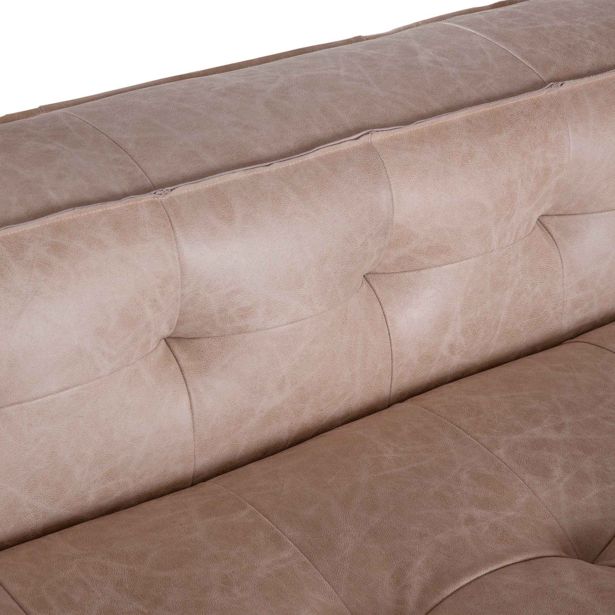 Milano 106" Sofa in Vintage Cream Top Grain Leather by Home Trends & Design at Eve Furniture