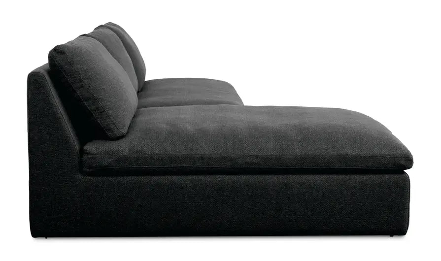 Miles Outdoor Modular 2 Piece Speckled Charcoal by Moe's Home at Eve Furniture