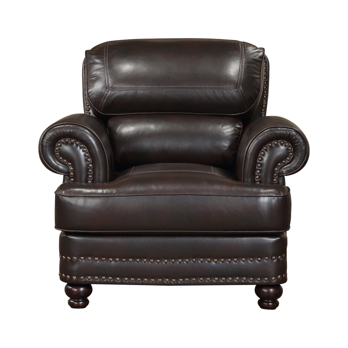 Milford Brown Chair by Homelegance at Eve Furniture