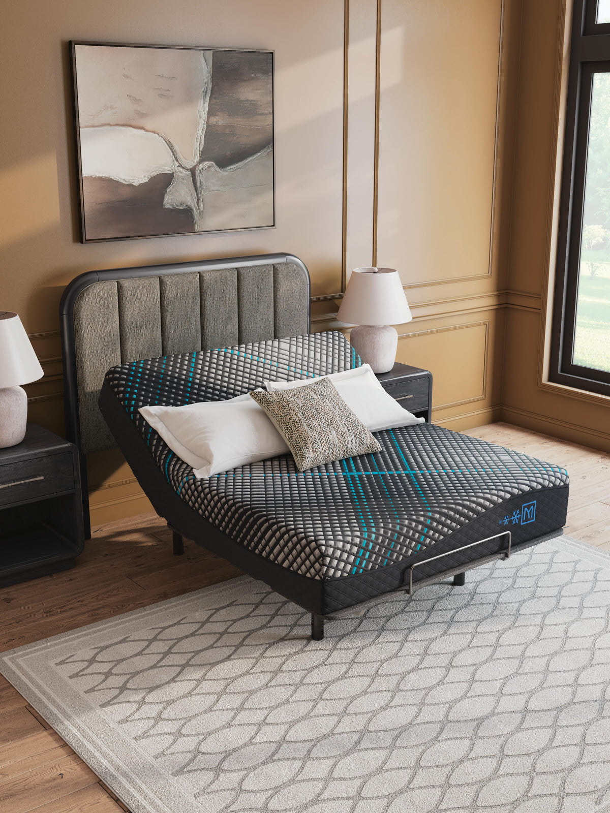 Millennium 2.0 Hybrid 14 Inch Black King Mattress by Ashley at Eve Furniture