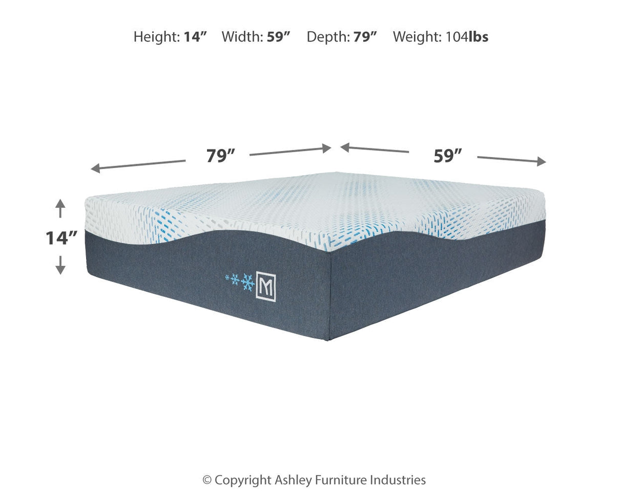 Millennium Cushion Firm Gel Memory Foam Hybrid White California King Mattress by ASHLEY FURNITURE at Eve Furniture