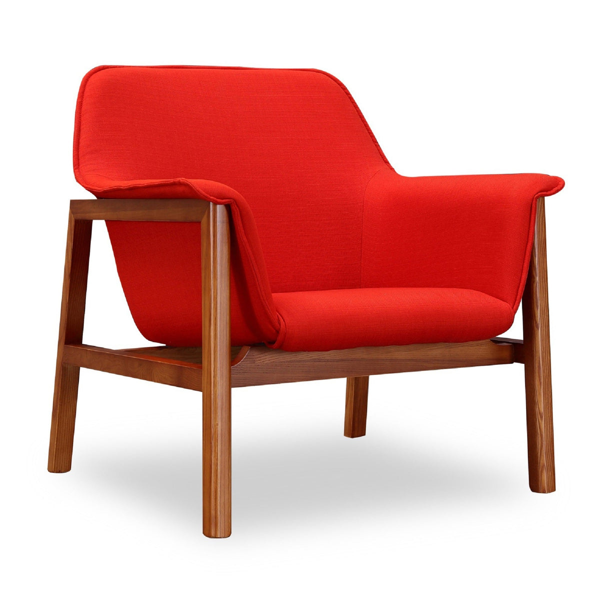Miller Accent Chair in Burnt Orange and Walnut (set of 2) by Manhattan Comfort at Eve Furniture