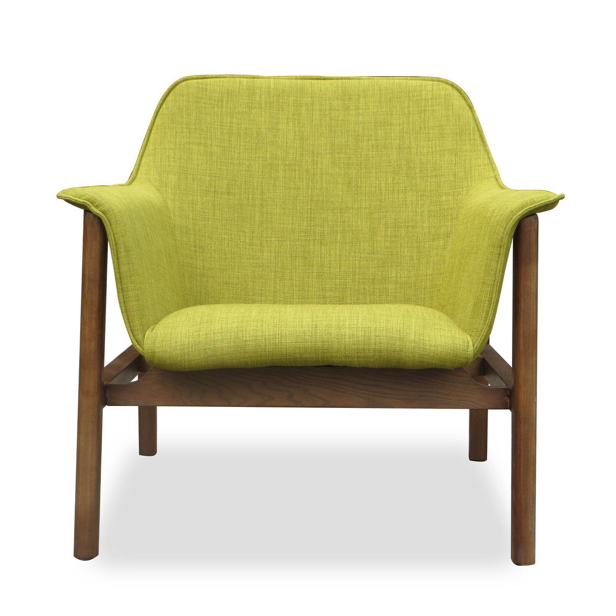 Miller Accent Chair in Green and Walnut (set of 2) by Manhattan Comfort at Eve Furniture