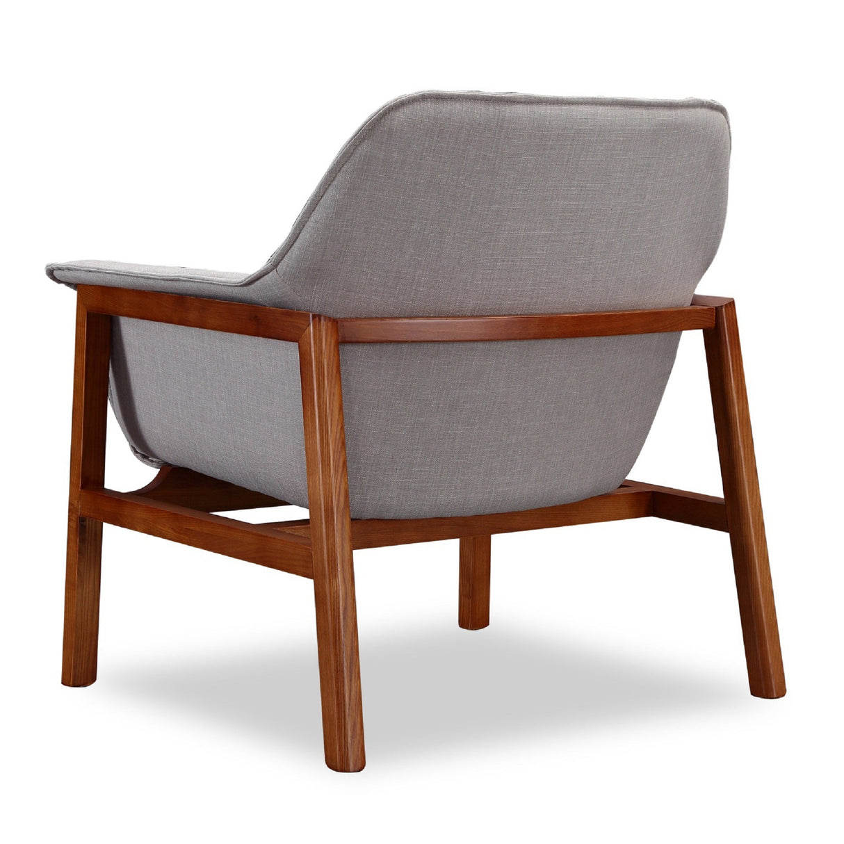 Miller Accent Chair in Grey and Walnut by Manhattan Comfort at Eve Furniture