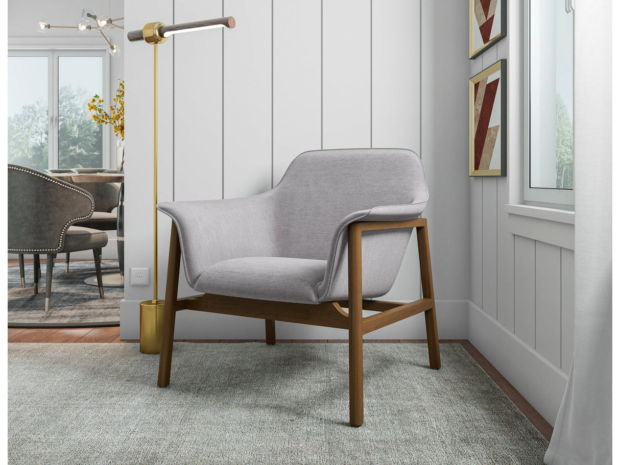 Miller Accent Chair in Grey and Walnut (set of 2) by Manhattan Comfort at Eve Furniture