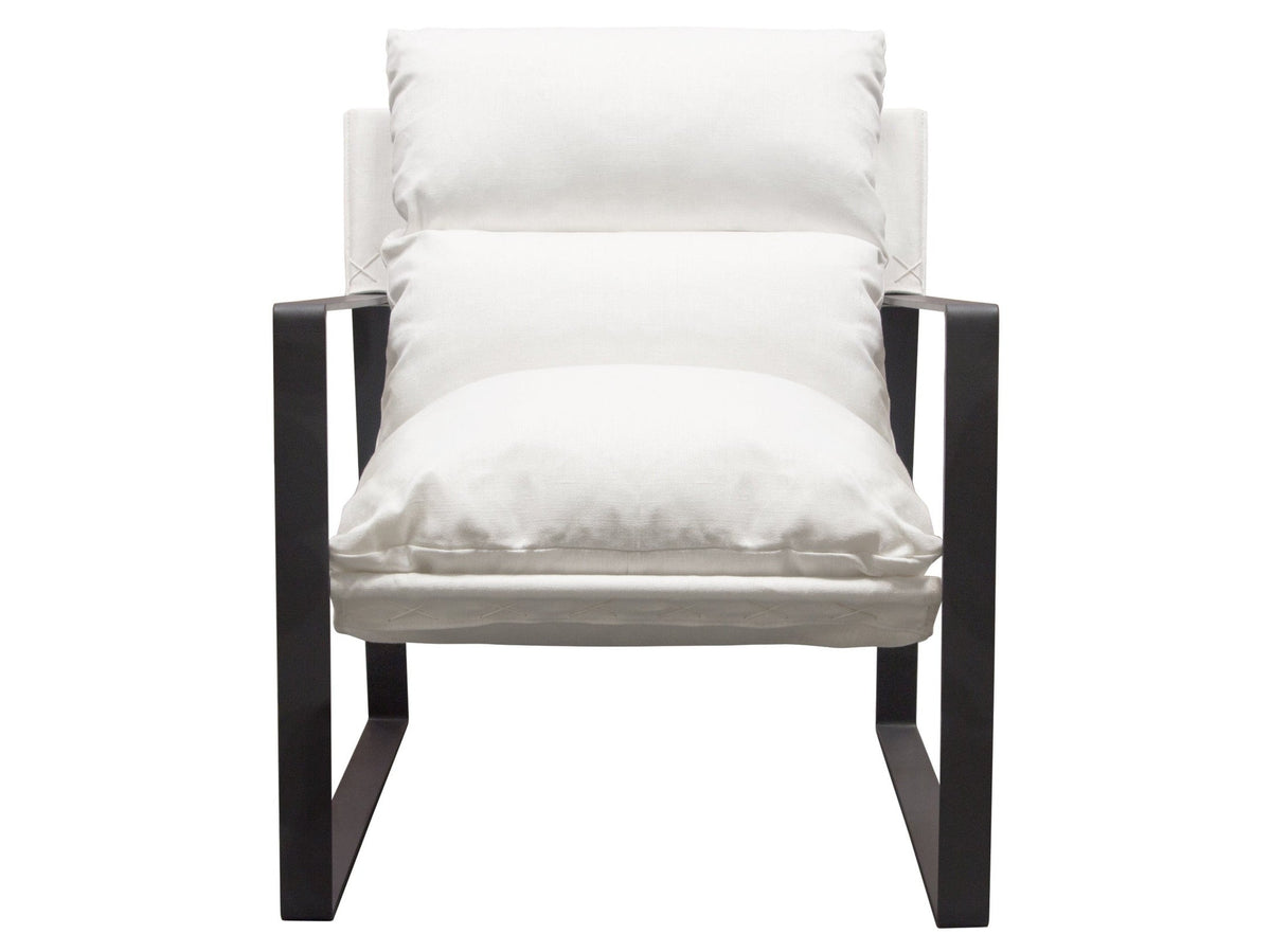 Miller White Accent Chair by Diamond Sofa at Eve Furniture