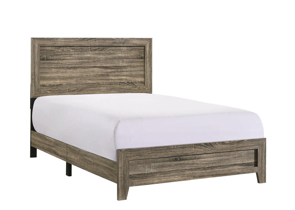 Millie Brownish Gray Full Panel Bed by Crown Mark at Eve Furniture