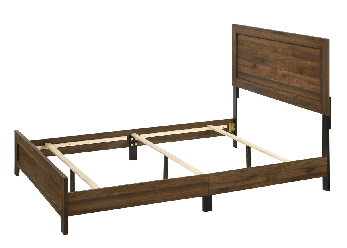 Millie Cherry Brown Panel Bedroom Set by Crown Mark at Eve Furniture