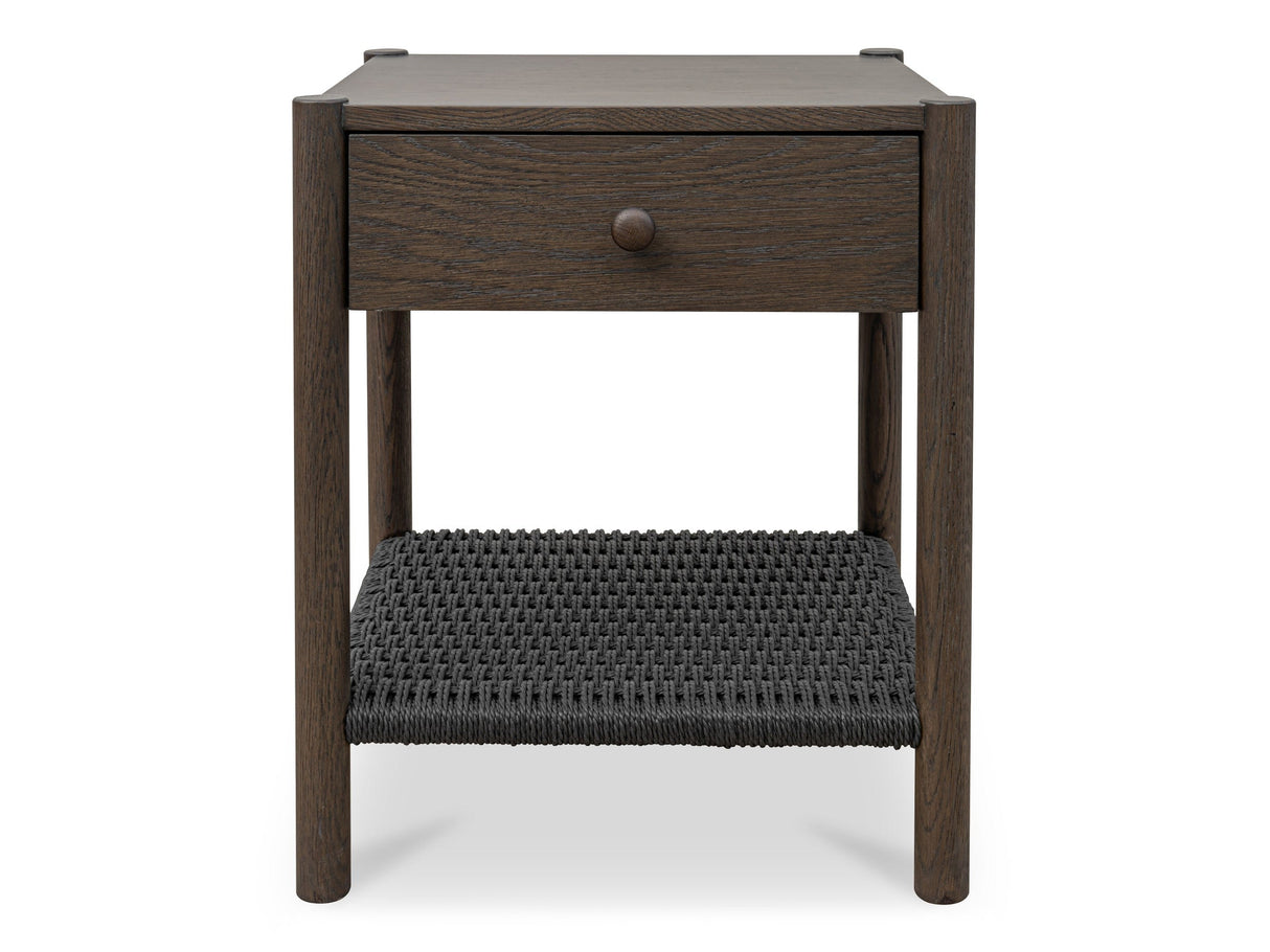 Millie Dark Brown Nightstand by Moe's Home at Eve Furniture