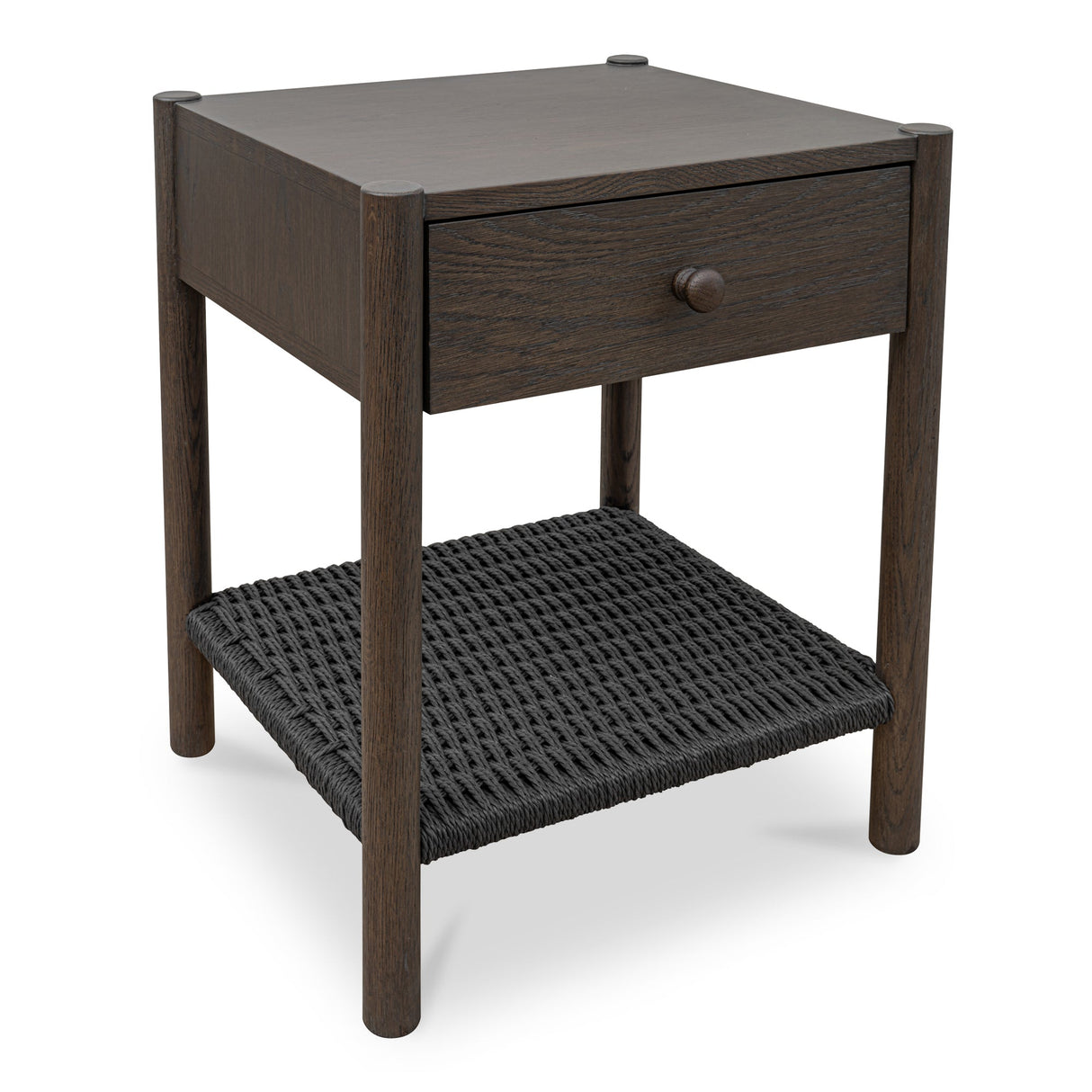 Millie Dark Brown Nightstand by Moe's Home at Eve Furniture