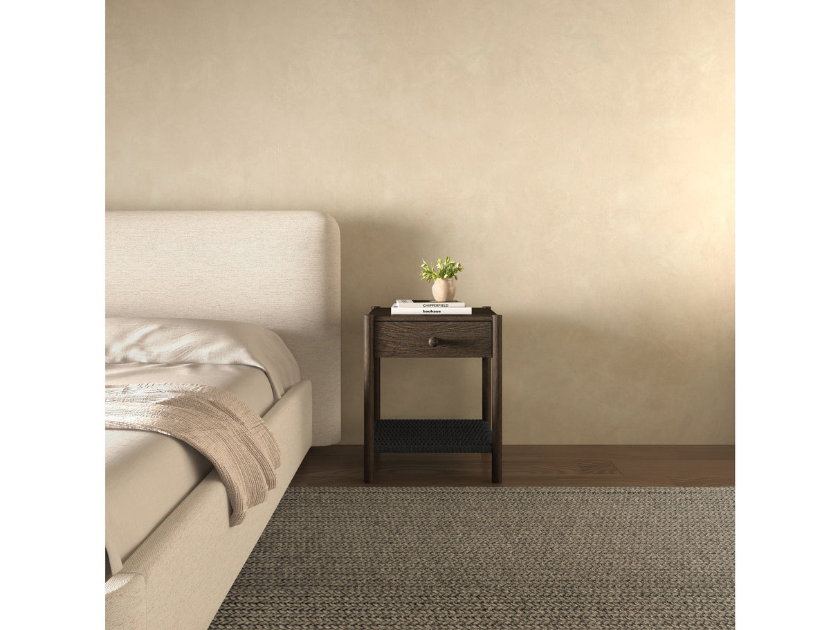 Millie Dark Brown Nightstand by Moe's Home at Eve Furniture