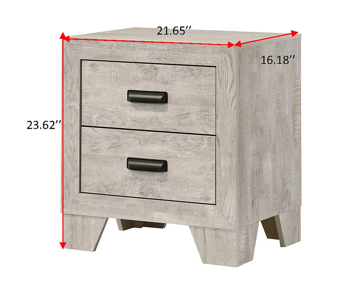 Millie White Nightstand by Crown Mark at Eve Furniture