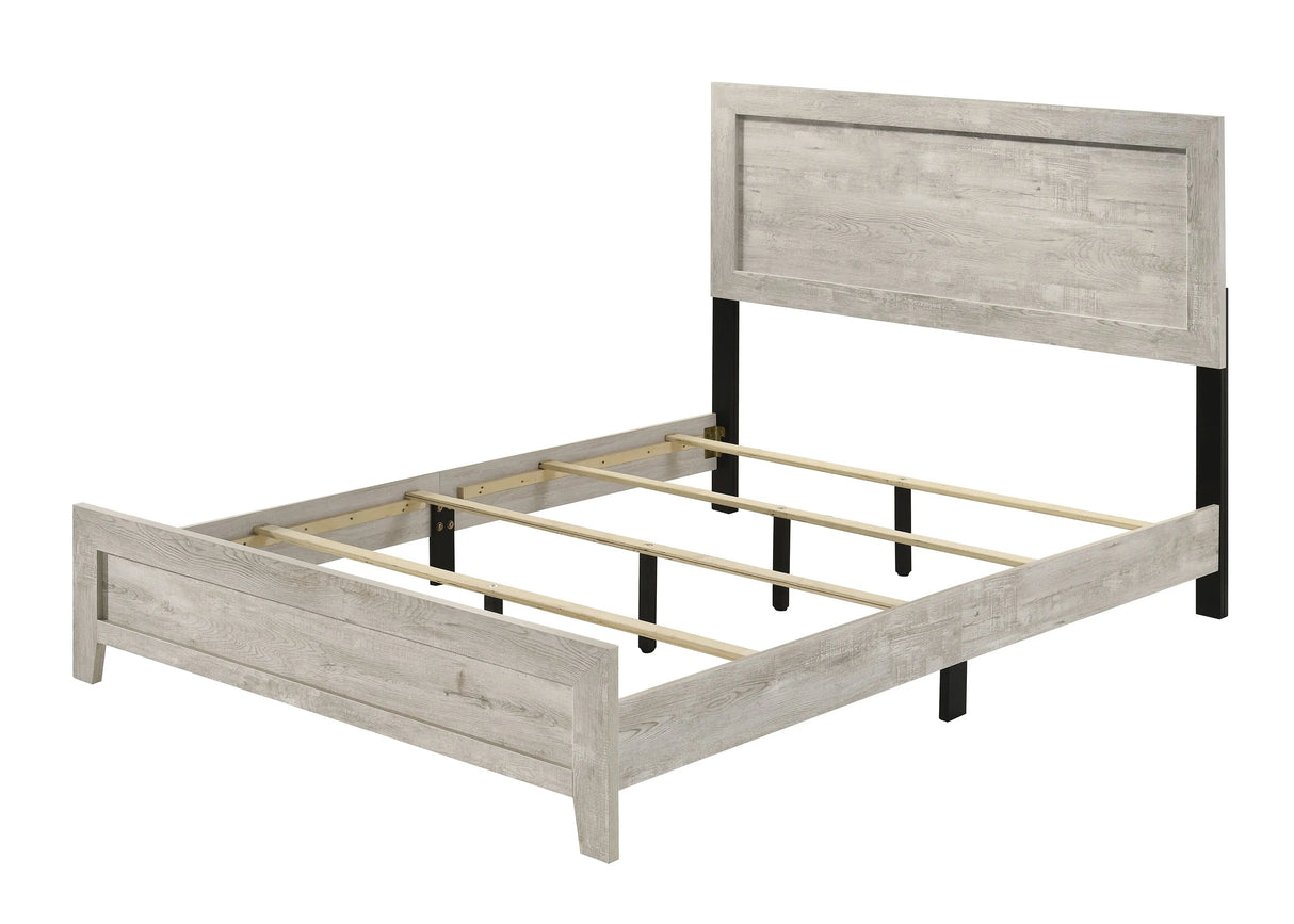 Millie White Queen Bed by Crown Mark at Eve Furniture