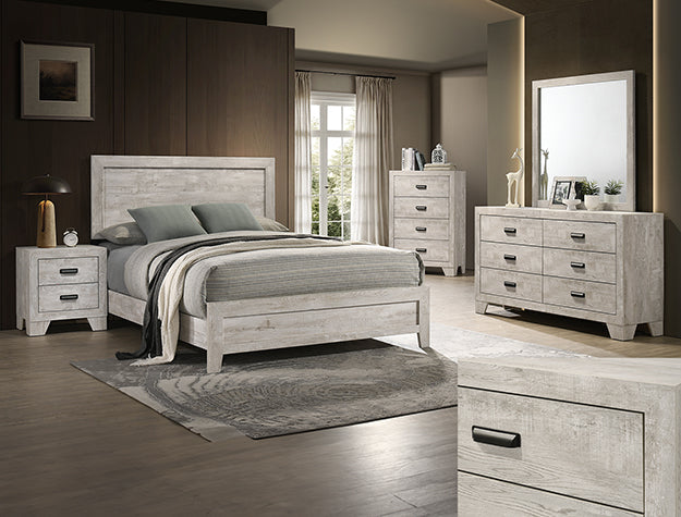 Millie Whitewash Dresser Mirror (Mirror Only) by Crown Mark at Eve Furniture