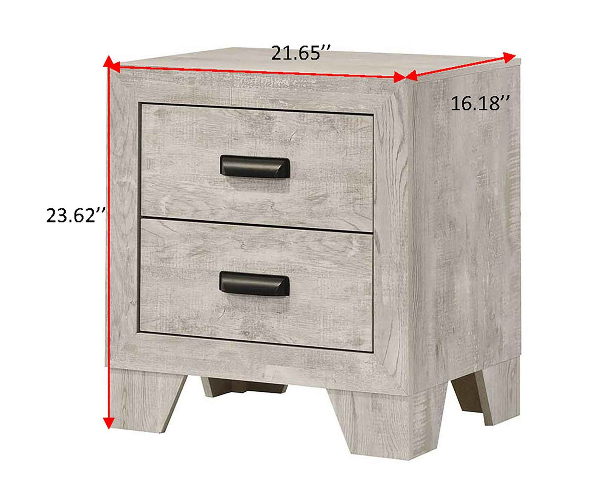 Millie Whitewash Nightstand