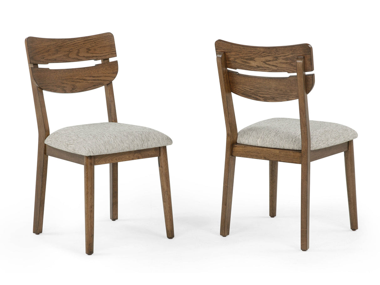 Mills Beige/Brown Dining Chair (Set of 4) by Crown Mark at Eve Furniture