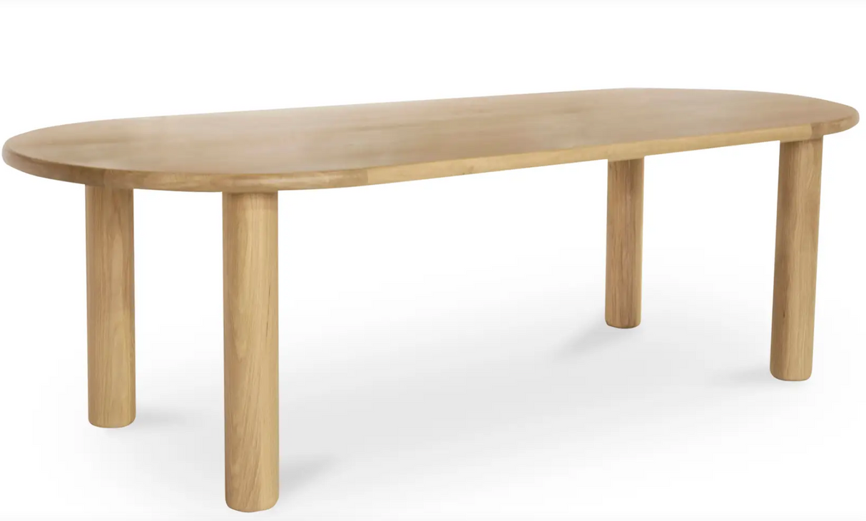 Milo Large Dining Table Oak by Moe's Home at Eve Furniture