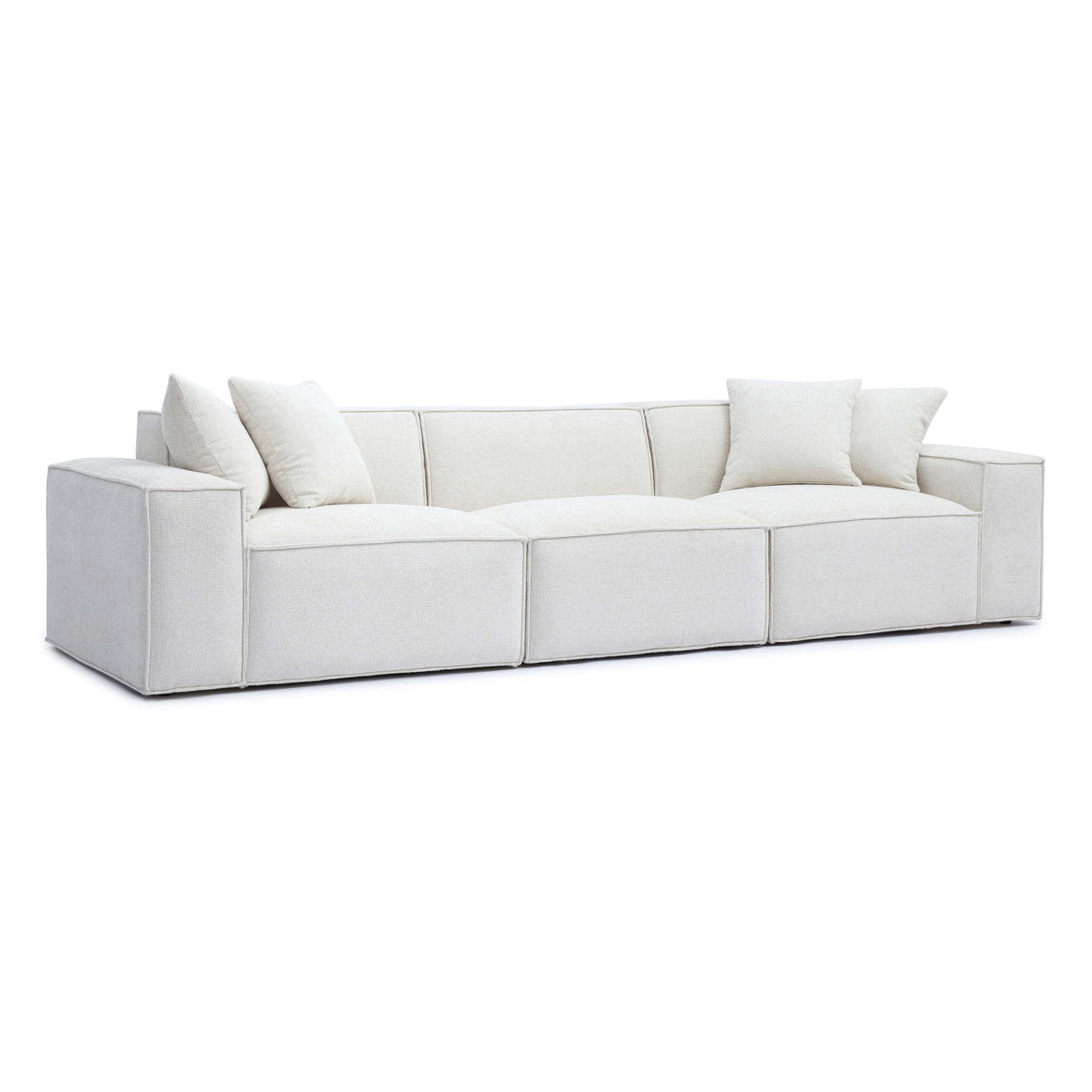 Mindy Chenille Basketweave Modular Sofa by TOV Furniture at Eve Furniture
