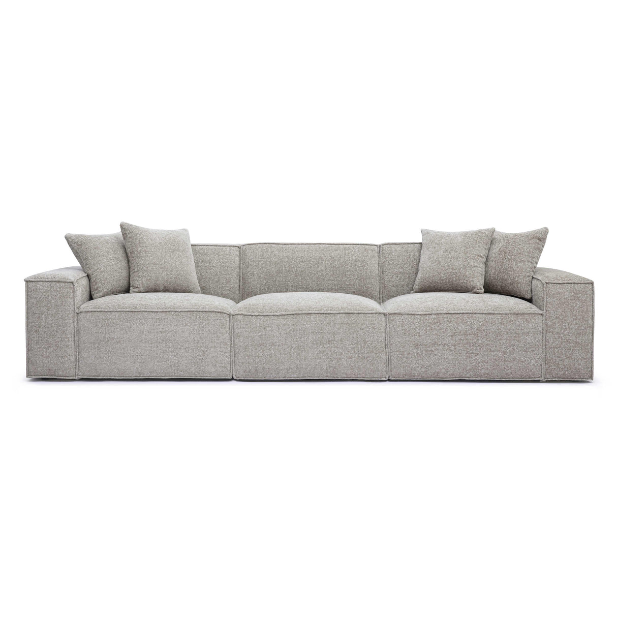 Mindy Chenille Basketweave Modular Sofa by TOV Furniture at Eve Furniture