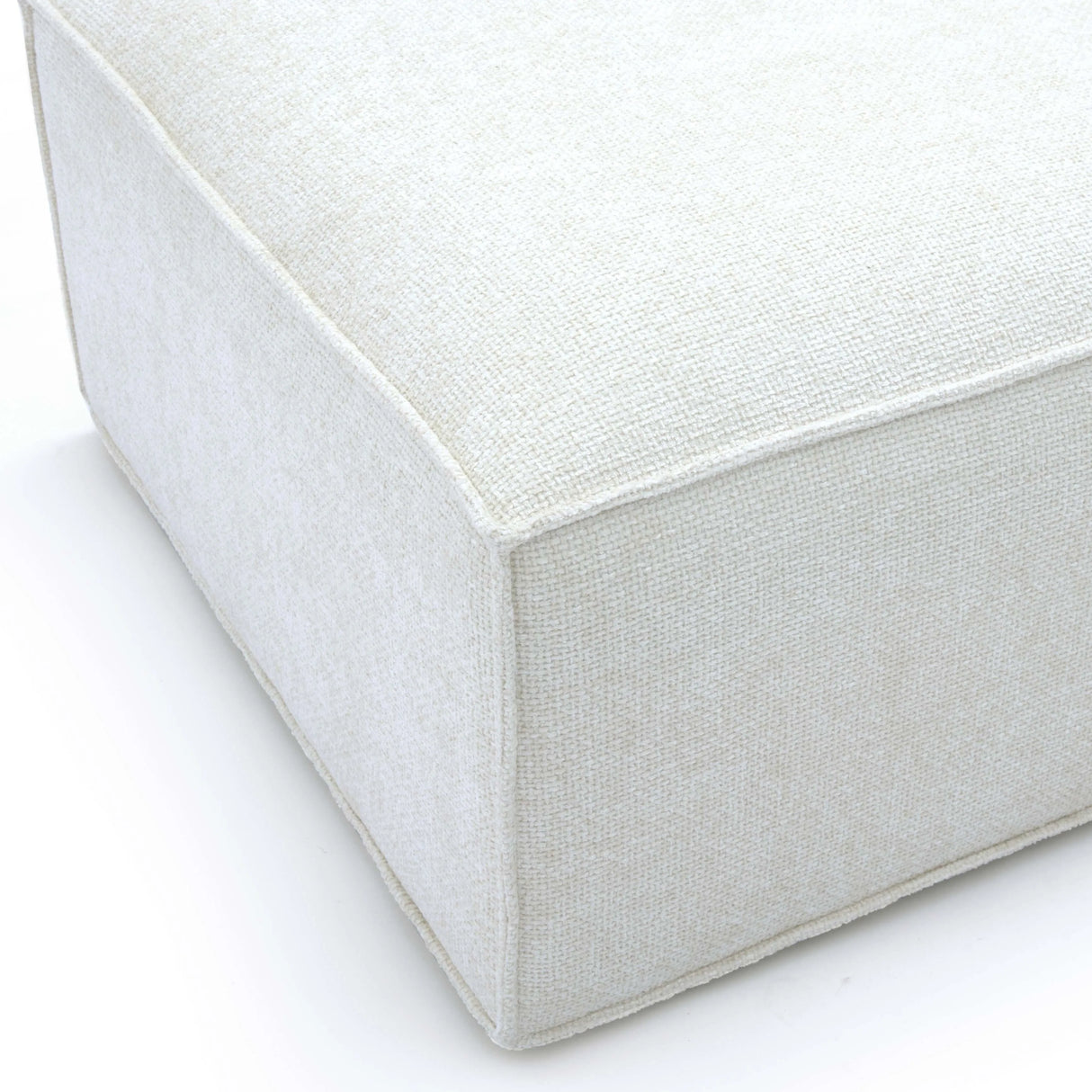 Mindy Chenille Basketweave Ottoman by TOV Furniture at Eve Furniture