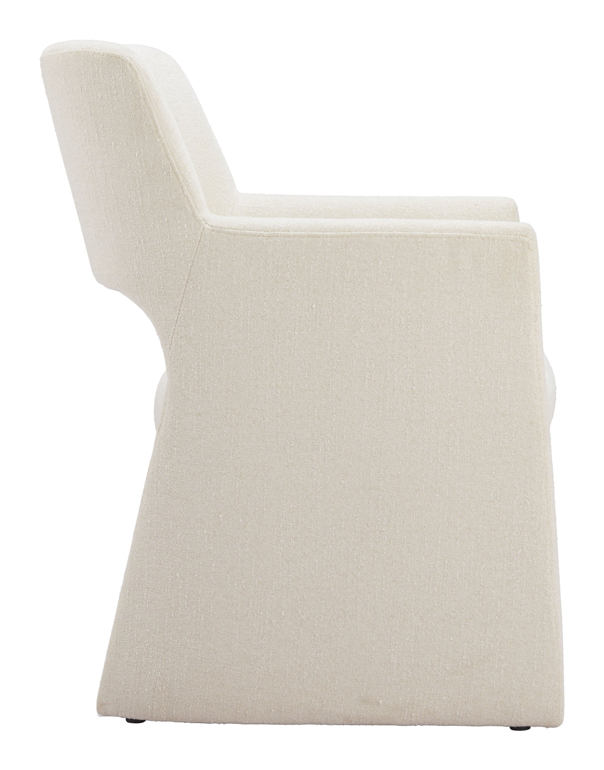 Minet Linen White Dining Chair by Zuomod at Eve Furniture