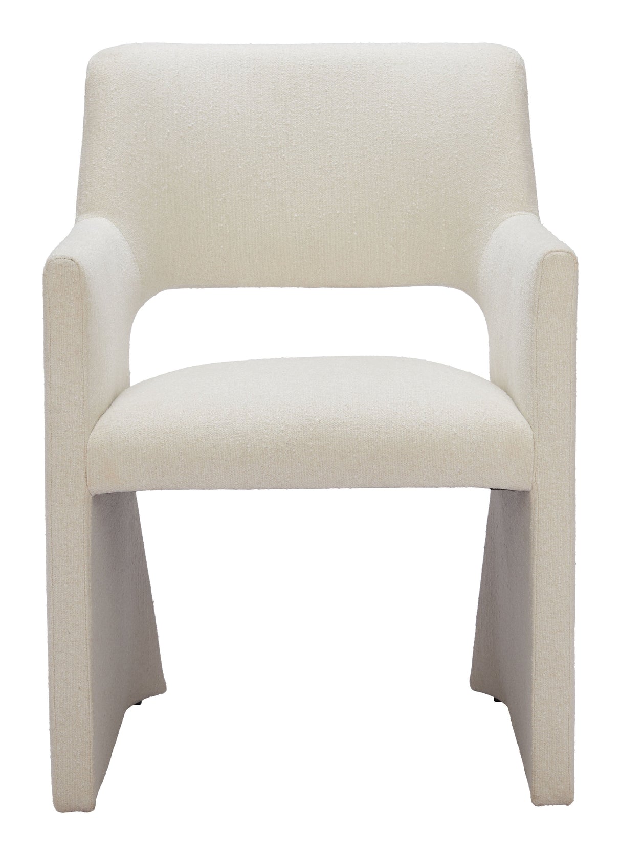 Minet Linen White Dining Chair by Zuomod at Eve Furniture