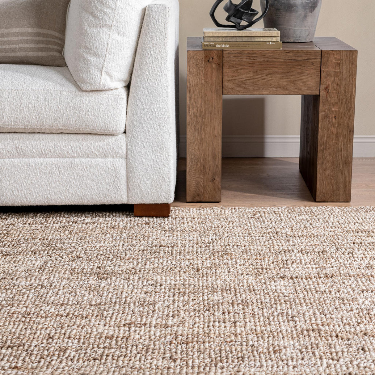 Mini Silver/Ivory Boucle by Classic Home at Eve Furniture