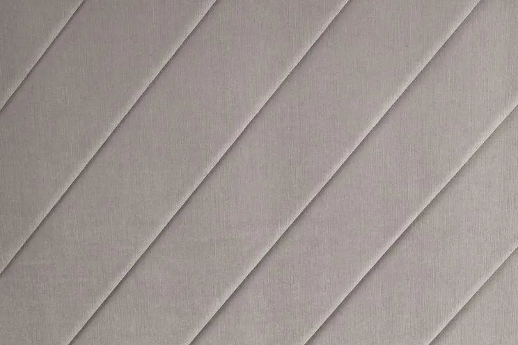 Mio Velvet Grey Queen Bed by New Era Innovations at Eve Furniture