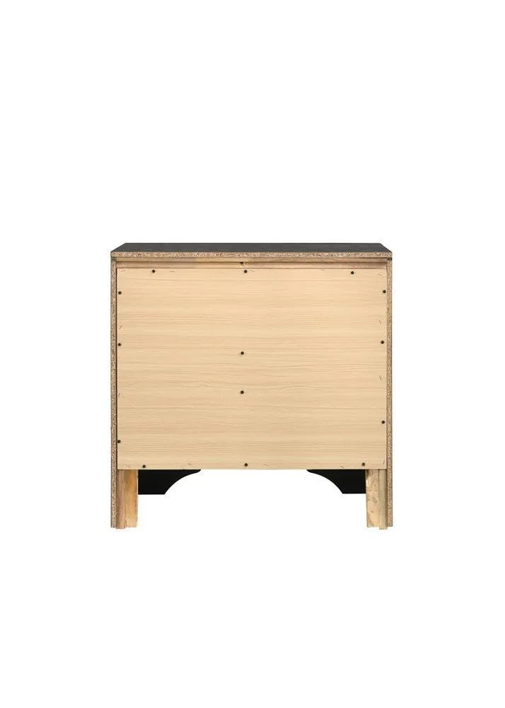 Miranda Black 2-Drawer Nightstand Tray by Coaster at Eve Furniture