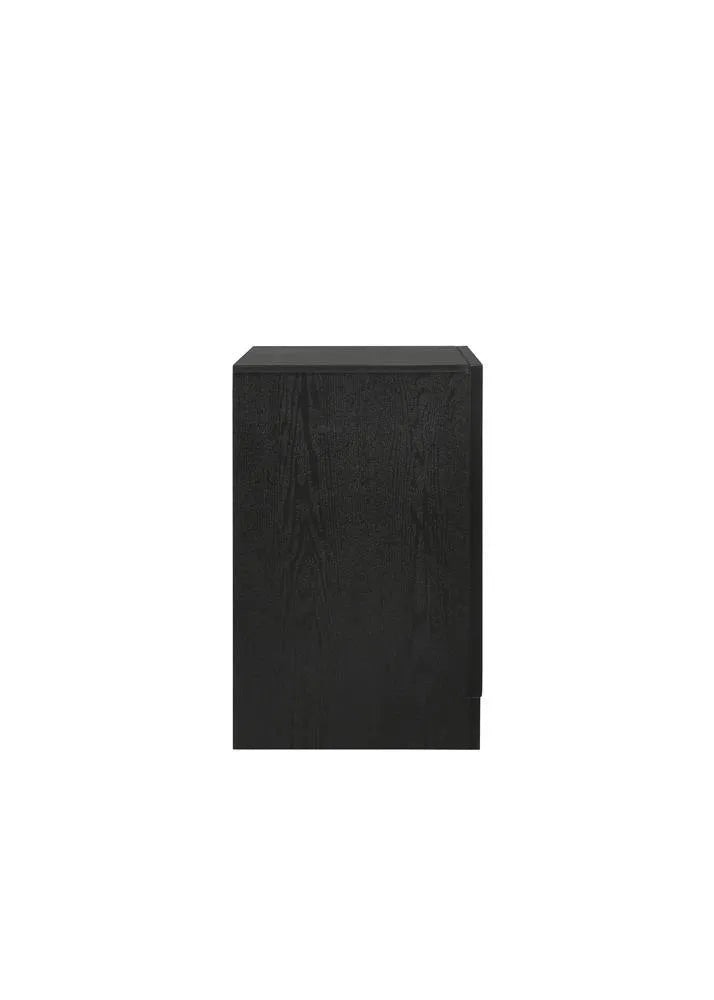 Miranda Black 2-Drawer Nightstand Tray by Coaster at Eve Furniture