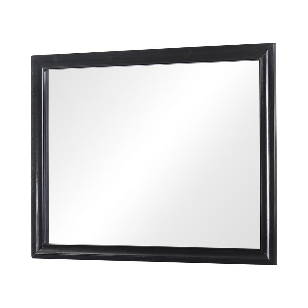 Miranda Black Rectangular Mirror by Coaster at Eve Furniture