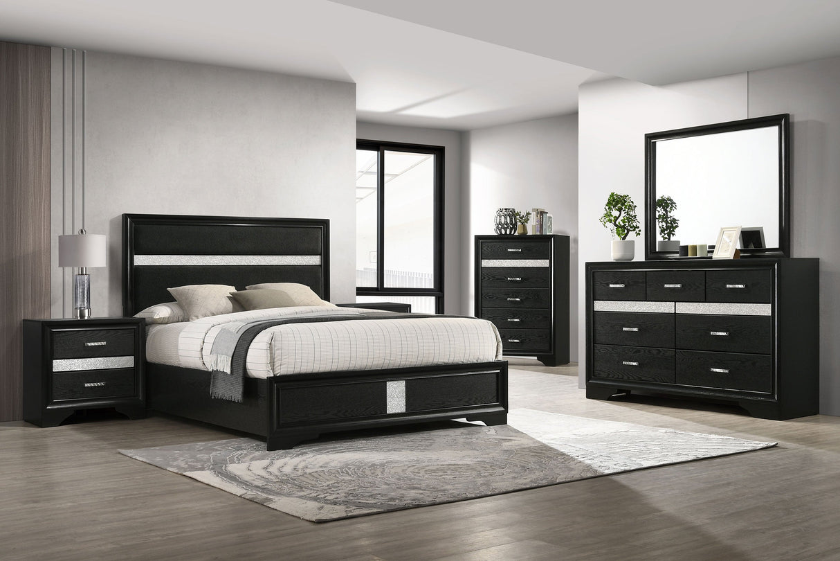 Miranda White 5-Piece Eastern King Bedroom Set by Coaster at Eve Furniture