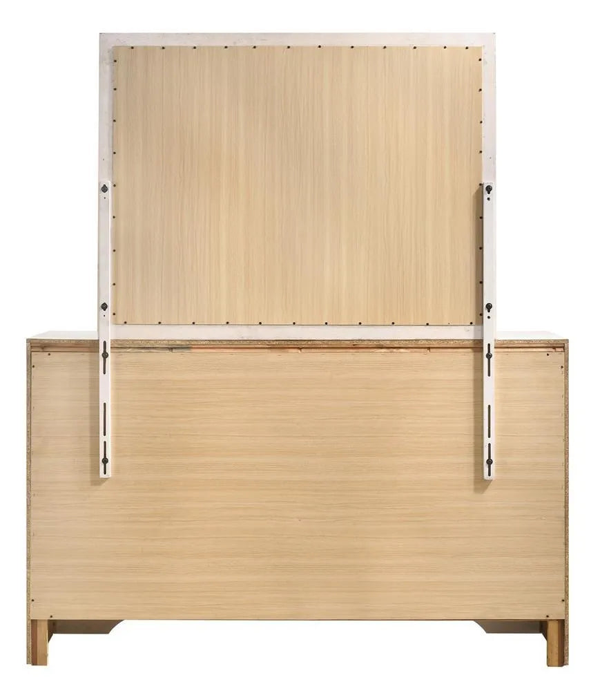 Miranda White Rectangular Mirror by Coaster at Eve Furniture