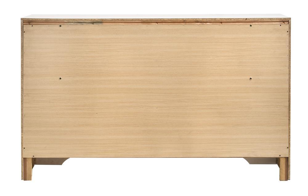 Miranda White/Rhinestone 7-Drawer Dresser by Coaster at Eve Furniture