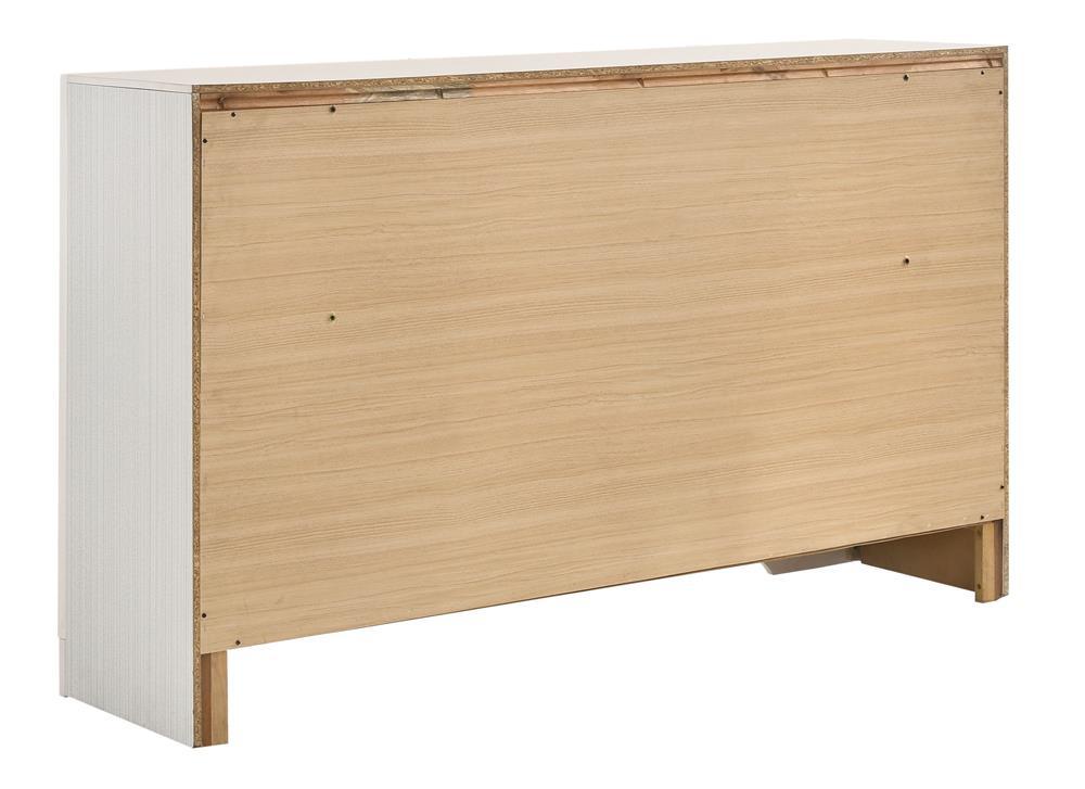 Miranda White/Rhinestone 7-Drawer Dresser by Coaster at Eve Furniture
