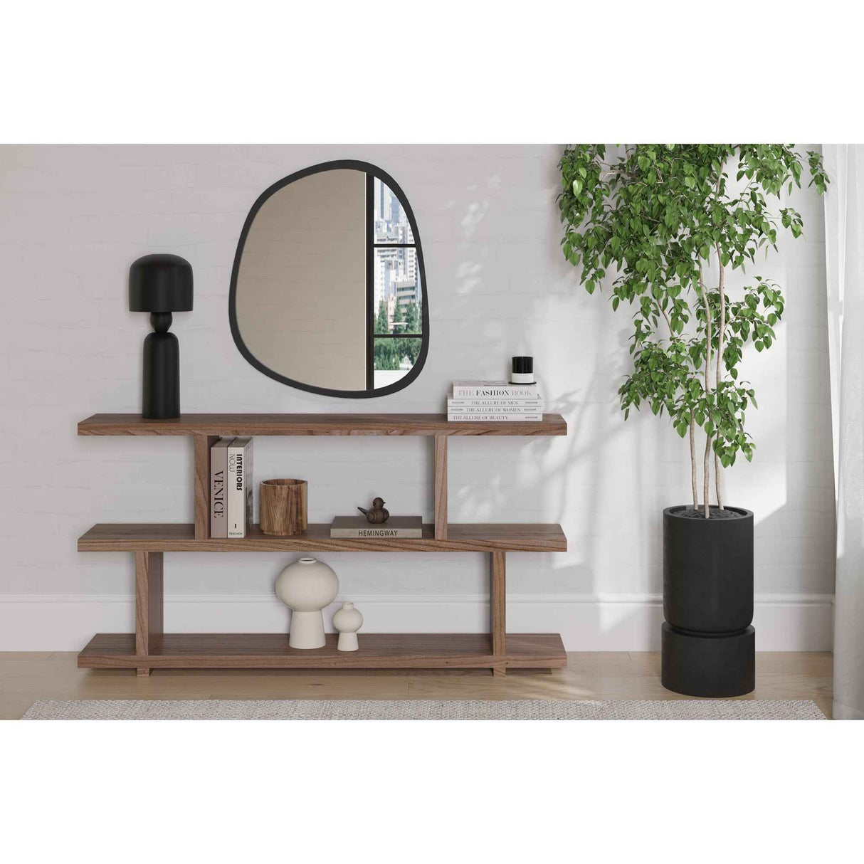 Miri Brown Small Shelf