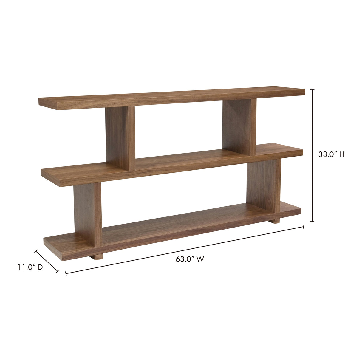 Miri Brown Small Shelf by Moe's Home at Eve Furniture