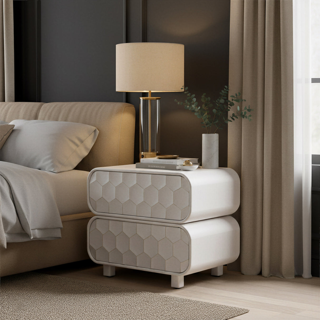 Miro Whitewashed Nightstand by Zuomod at Eve Furniture