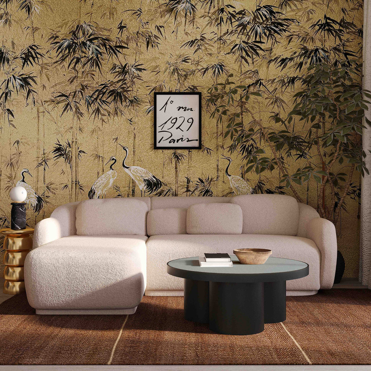 Misty Cream Boucle Sectional by TOV Furniture at Eve Furniture
