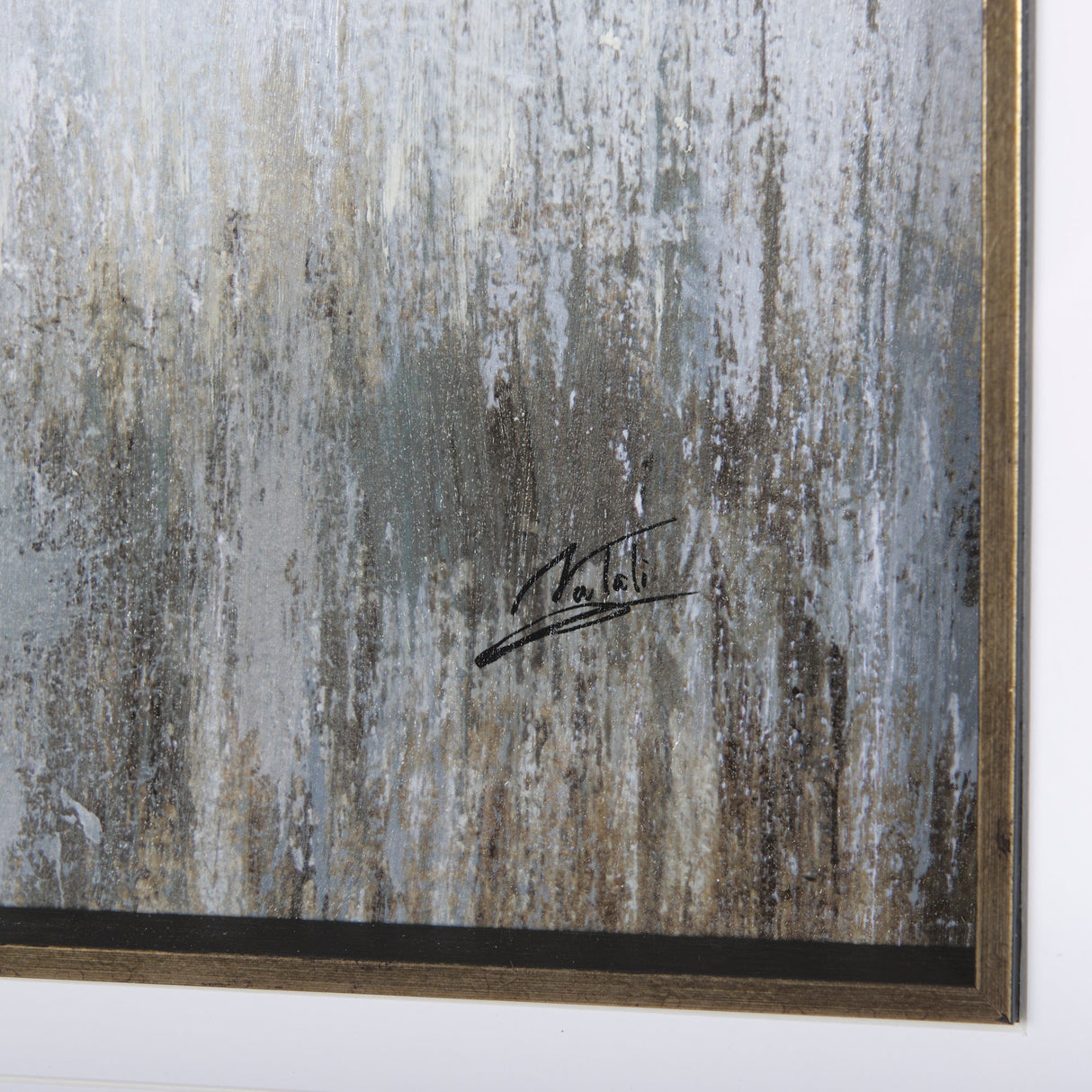 Misty Day I by Mercana Studio a Hand Embellished Textured Framed Art Print Matted under Glass by Mercana at Eve Furniture