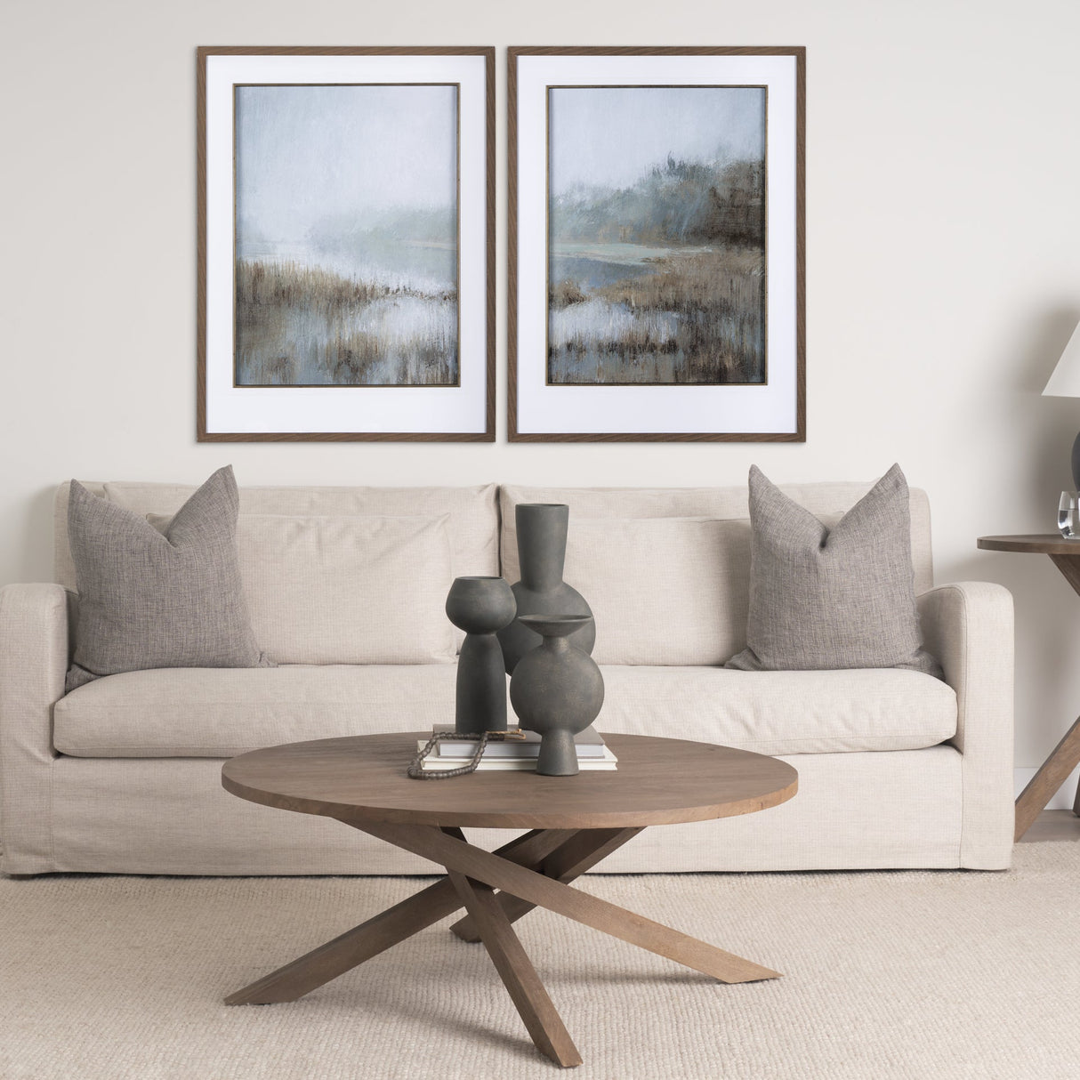 Misty Day I by Mercana Studio a Hand Embellished Textured Framed Art Print Matted under Glass by Mercana at Eve Furniture