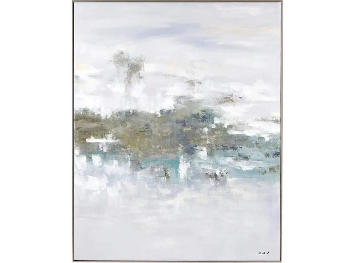 Misty Greens Gray Canvas by Crestview at Eve Furniture